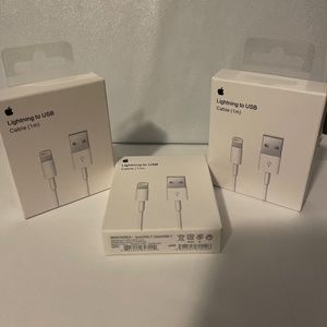 3-PACK OEM 3FT USB Data Fast Charger Cable Cord For iPhone